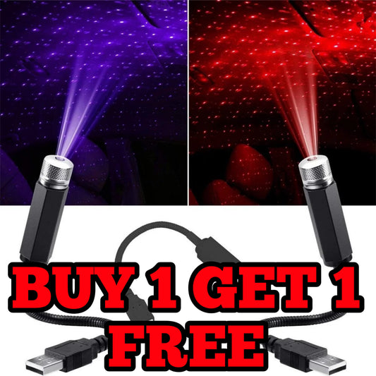 LuxuryLight - USB Star Light Mini Projector for car, home & party