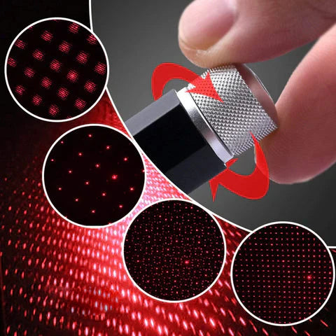 LuxuryLight - USB Star Light Mini Projector for car, home & party